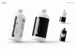 Glass Bottle Mockup Set v.2