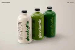 Glass Bottle Mockup Set v.2