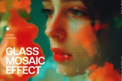 Glass Mosaic Photo Effect
