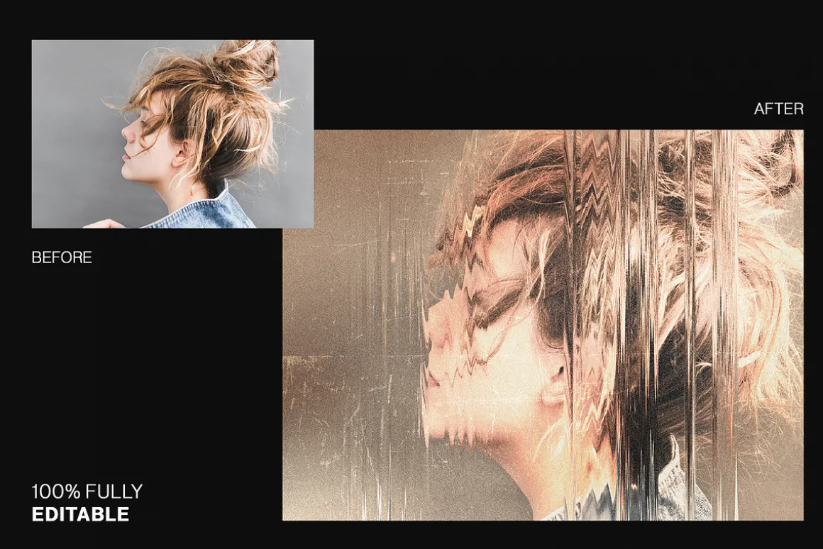 Glass Wave Photo Effect