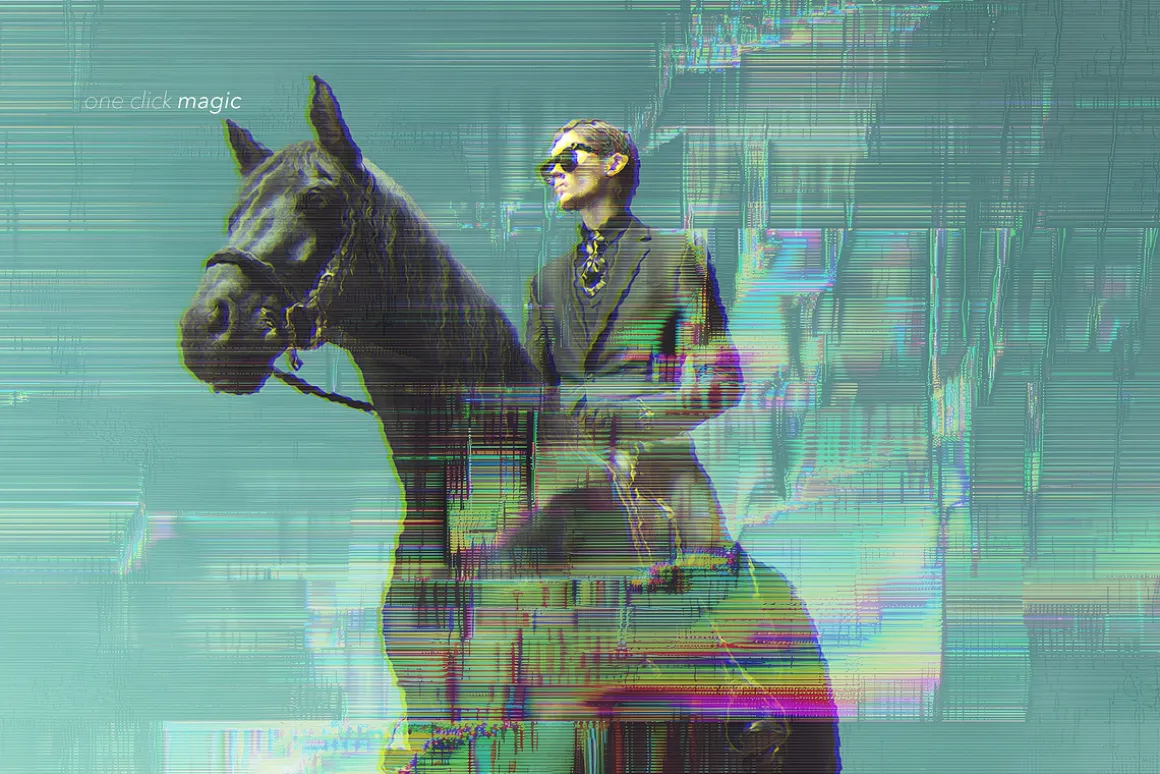 Glitch Distortion Photo Effects
