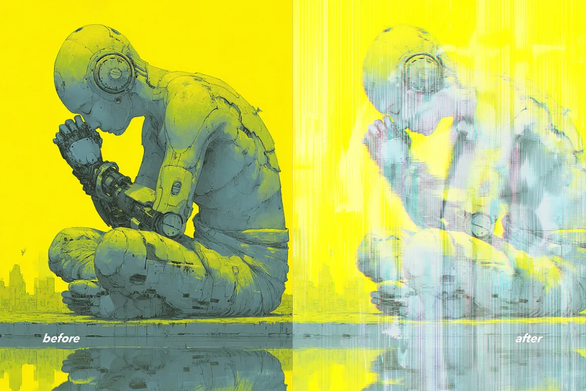 Glitch Distortion Photo Effects