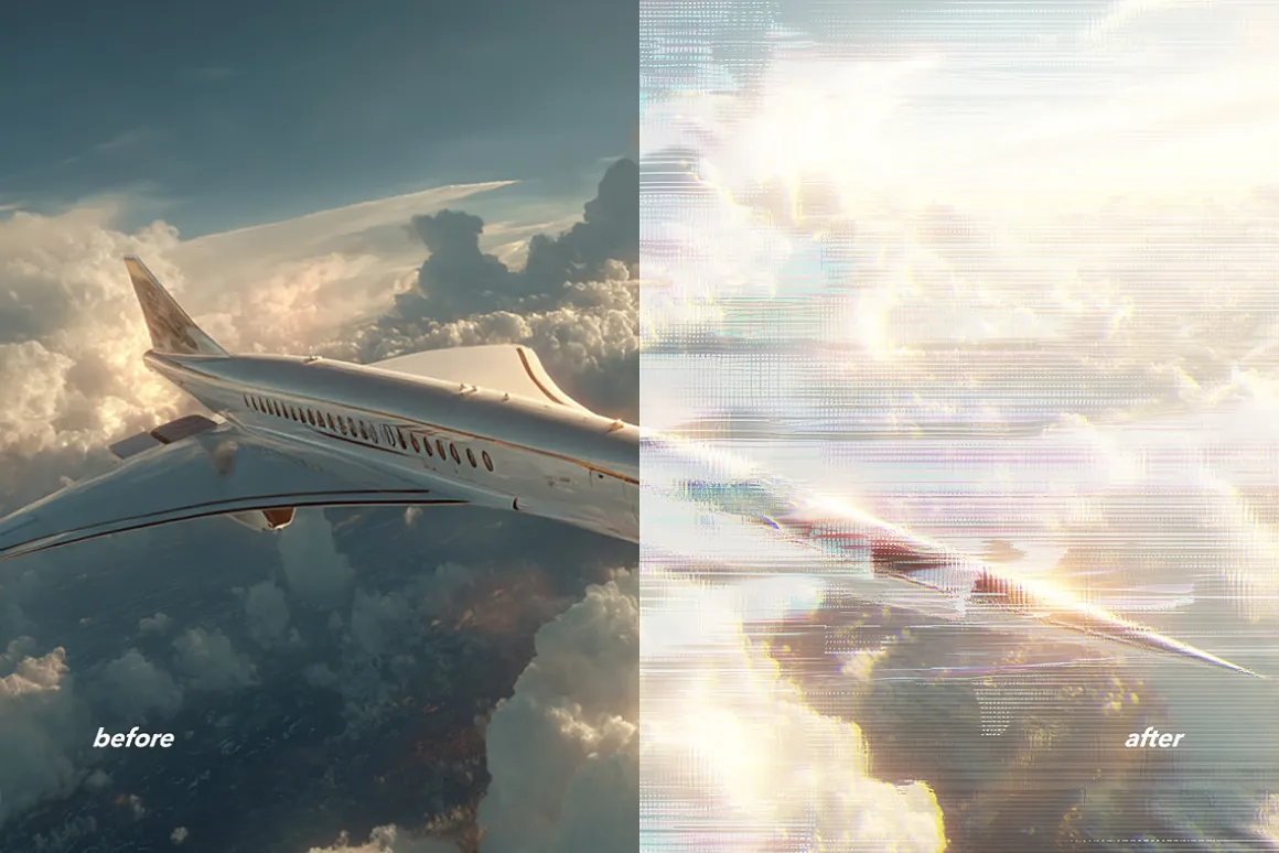 Glitch Distortion Photo Effects