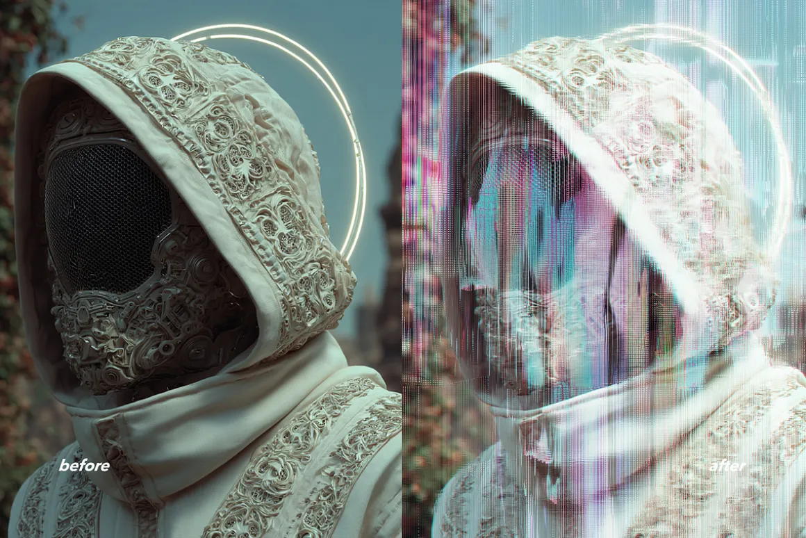 Glitch Distortion Photo Effects