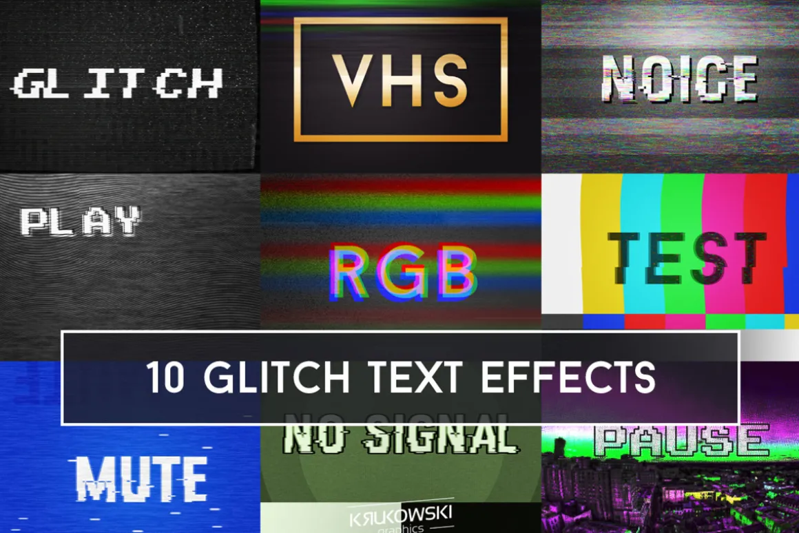 Glitch Text Effects