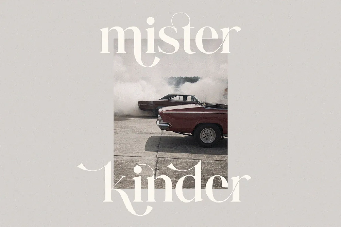 Glitten || Ligature Serif Font