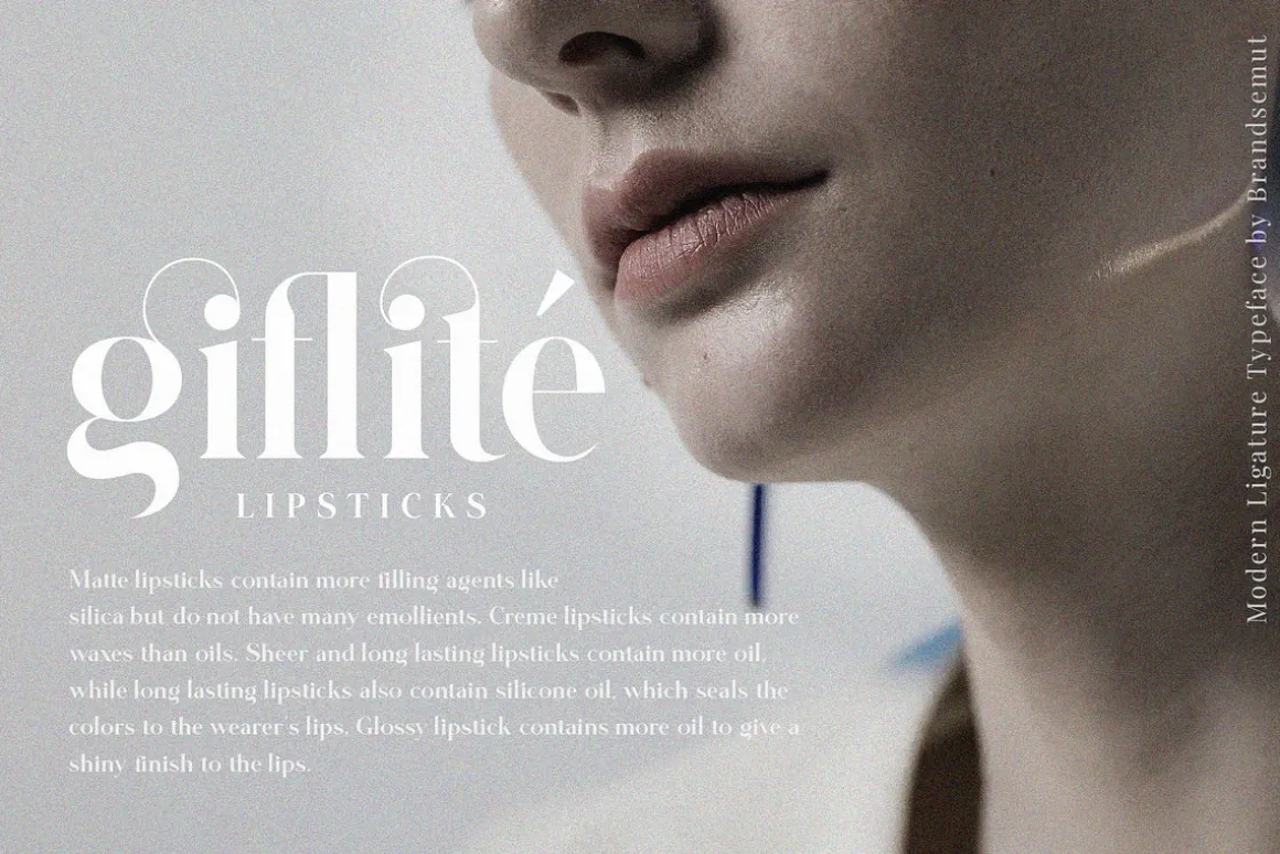 Glitten || Ligature Serif Font