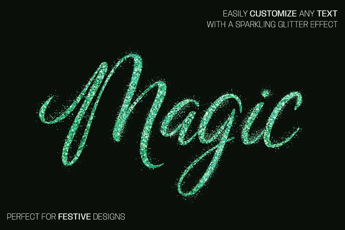 25 Glitter Brushes for illustrator