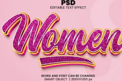 Glitter Luxury 3d Text Effect Style