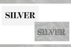 Glitter Silver Text Effect
