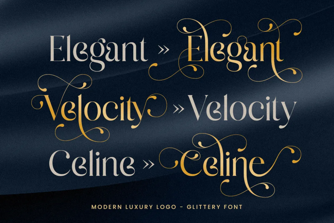 Glittery - Lavish Luxury Font