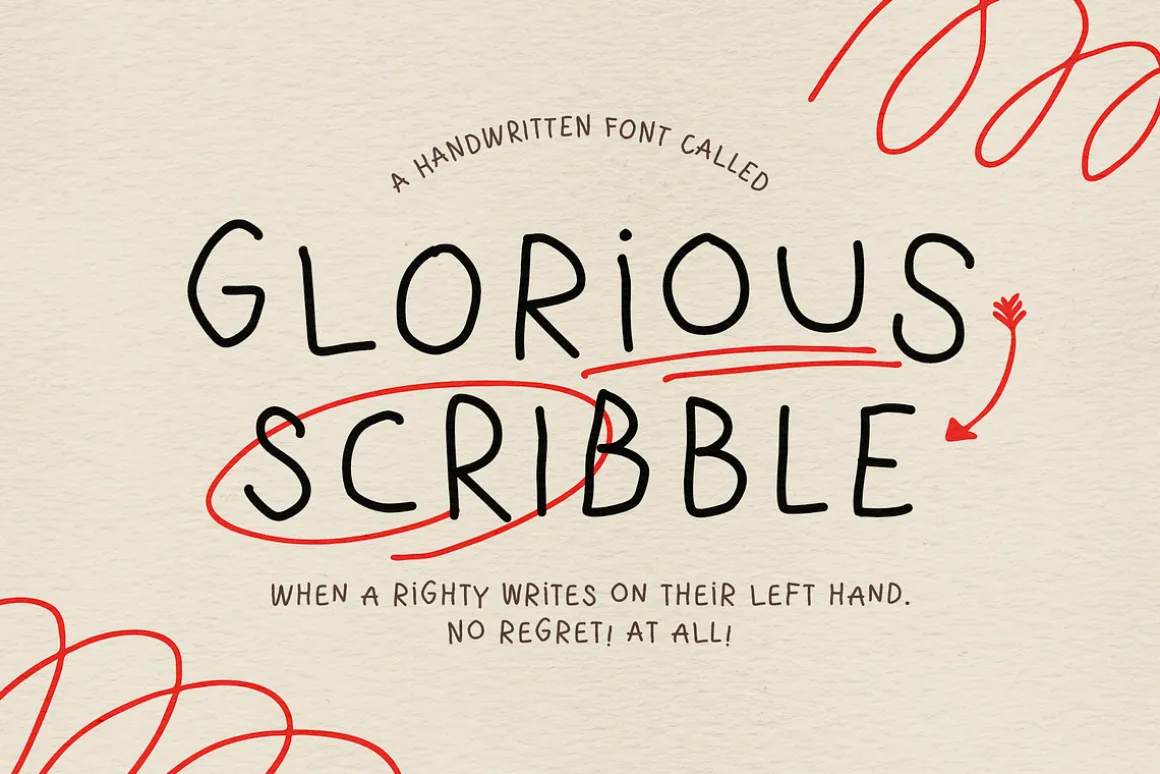 GLORIOUS SCRIBBLE | Handwritten Font