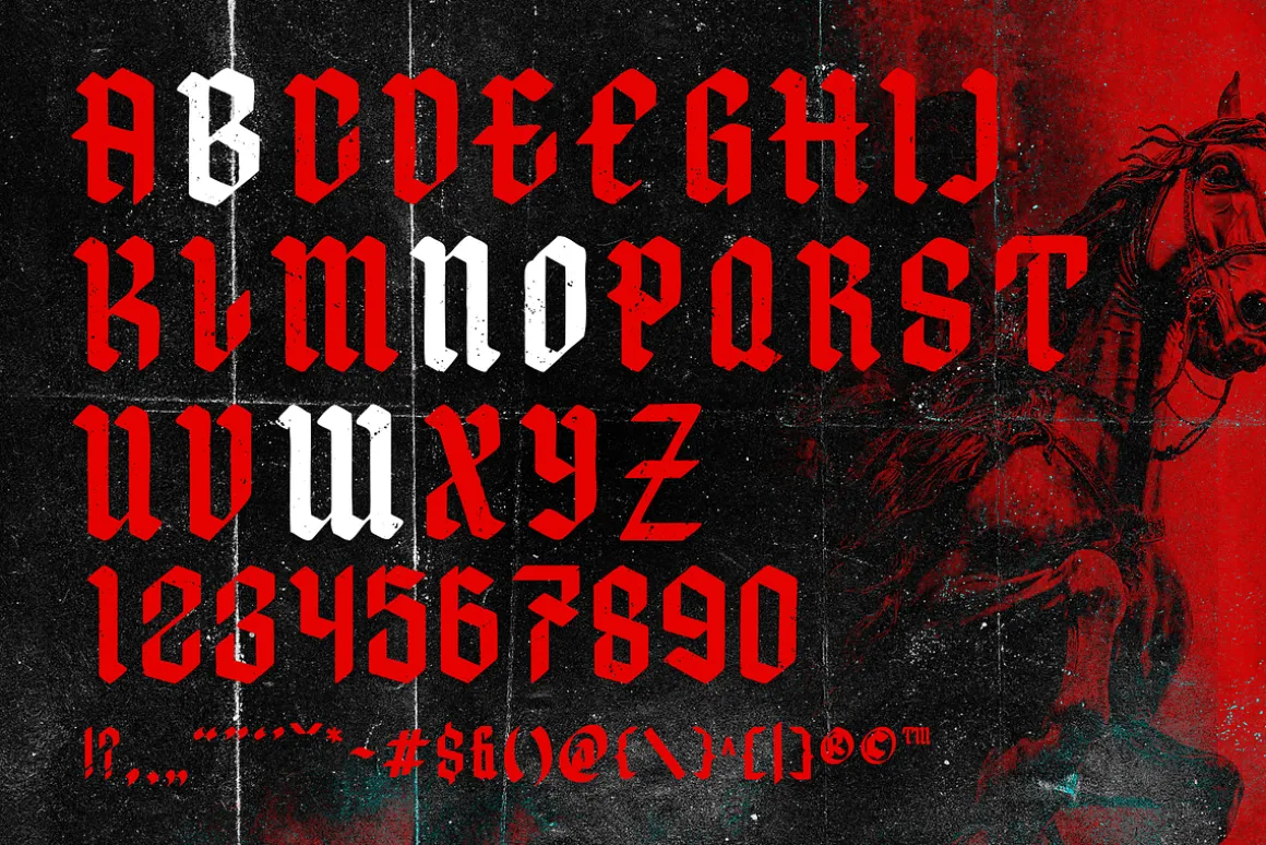 GLORYNES Modern Blackletters Font
