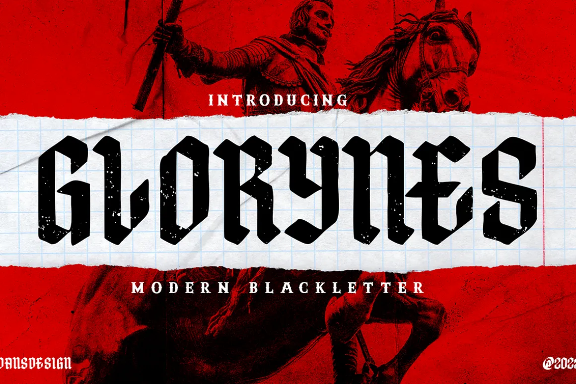 GLORYNES Modern Blackletters Font