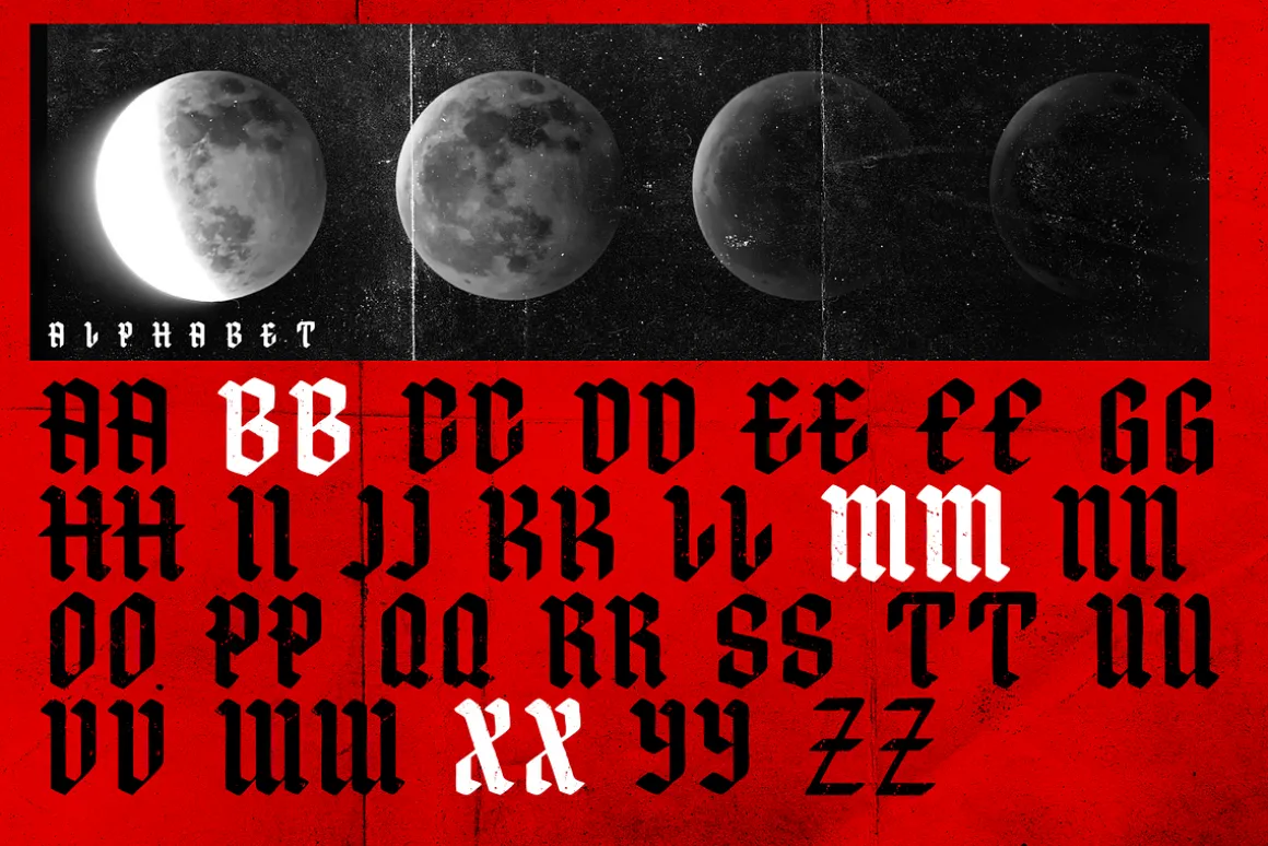 GLORYNES Modern Blackletters Font