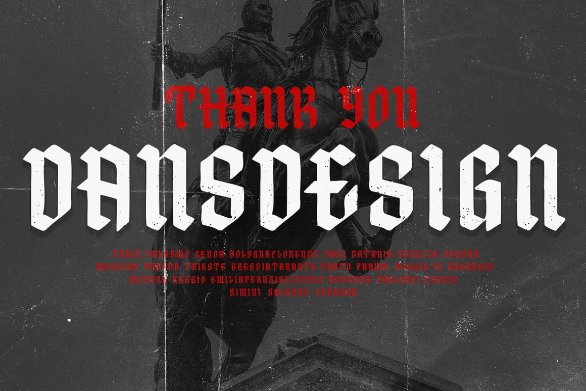 GLORYNES Modern Blackletters Font
