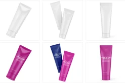 Glossy Cosmetic Tubes Mockups Set