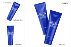 Glossy Cosmetic Tubes Mockups Set