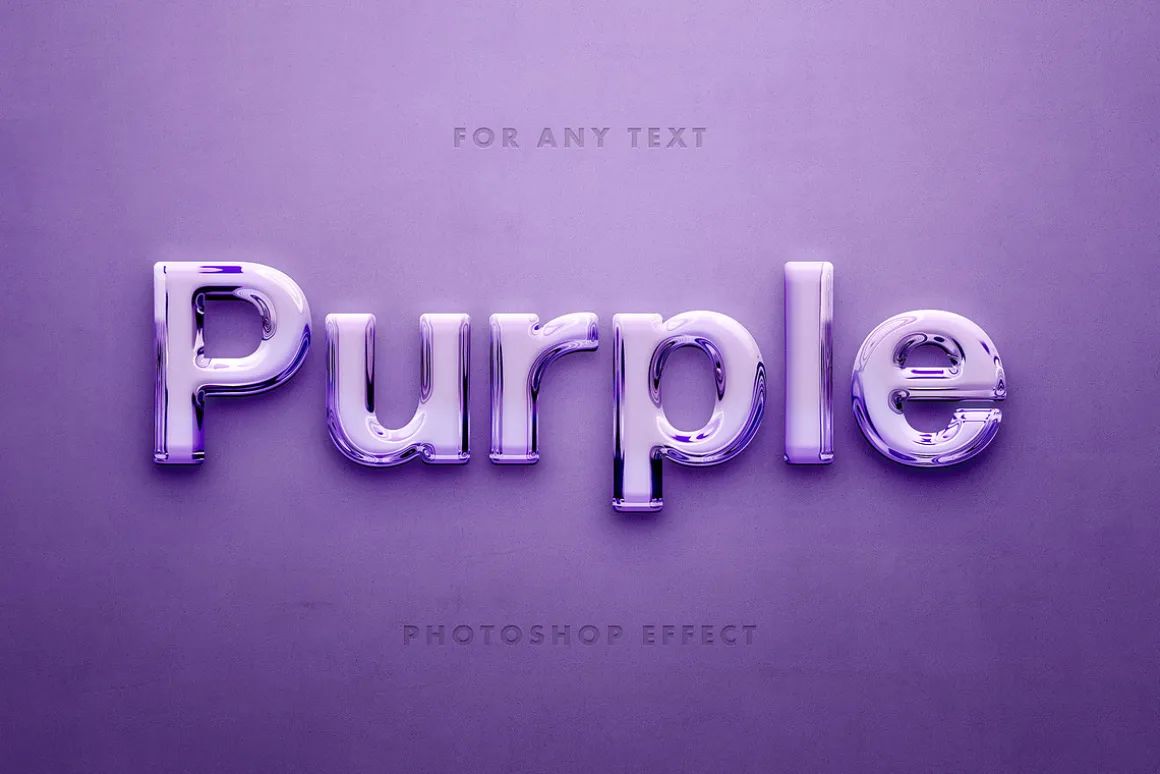 Glossy 3D Text Effects