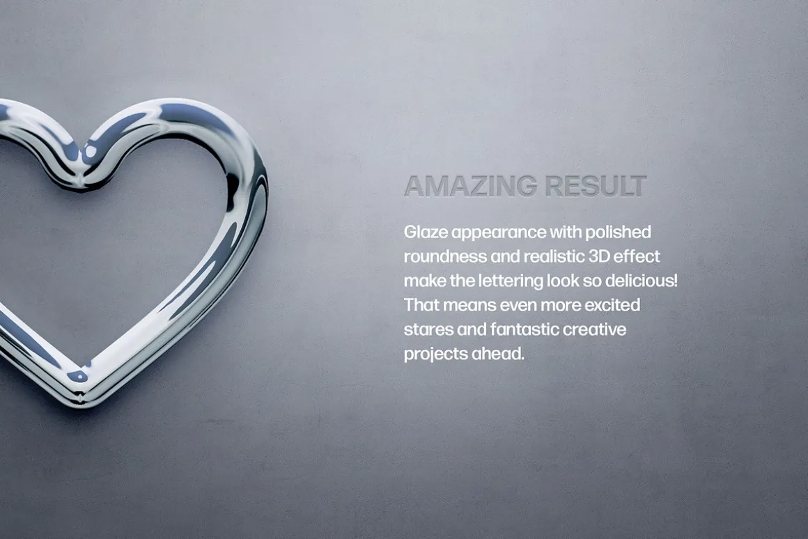 Glossy 3D Text Effects