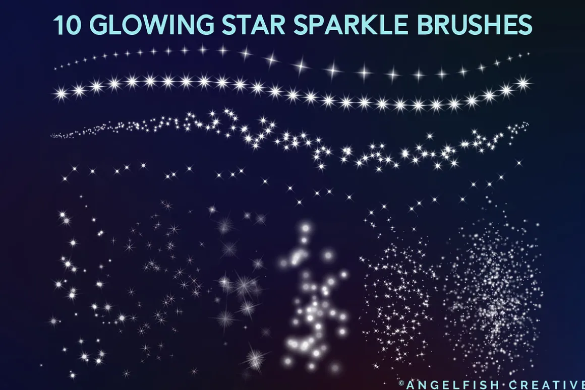 Glowing Stars Brushes for Procreate