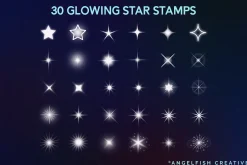 Glowing Stars Brushes for Procreate