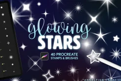 Glowing Stars Brushes for Procreate
