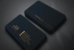 Gold Black Business Cards