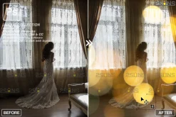 Gold bokeh overlay Photo overlays