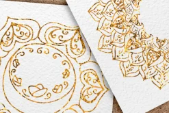 Gold chakras clipart