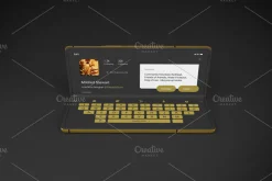Gold & Dark Z Fold 2 Mockup