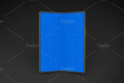 Gold & Dark Z Fold 2 Mockup