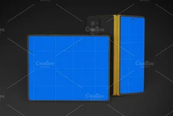 Gold & Dark Z Fold 2 Mockup