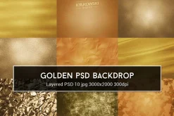 Golden PSD Backdrop