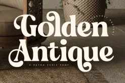 Golden Antique Retro Serif Font