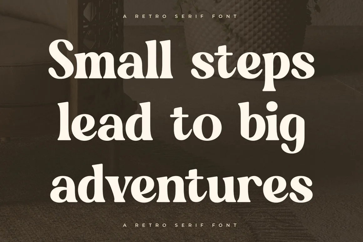 Golden Antique Retro Serif Font