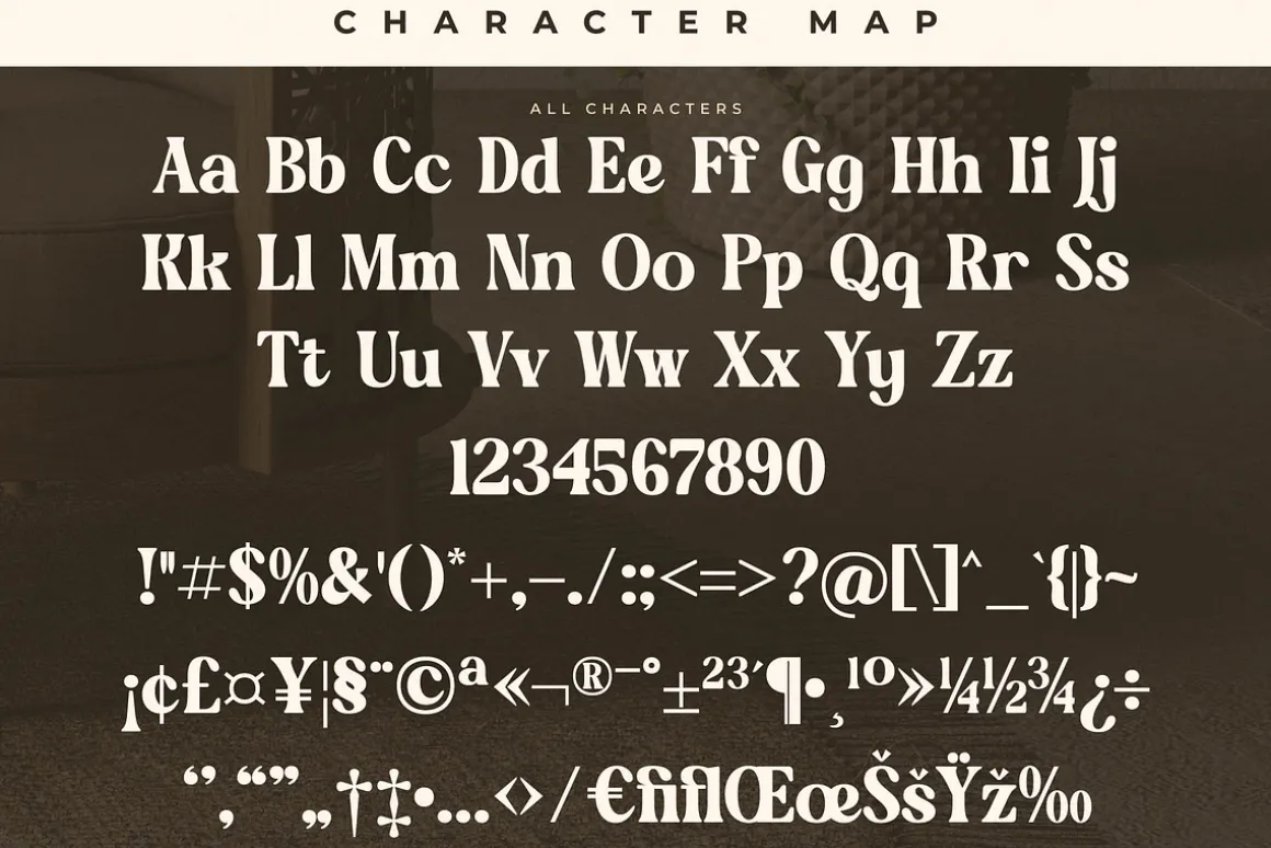 Golden Antique Retro Serif Font