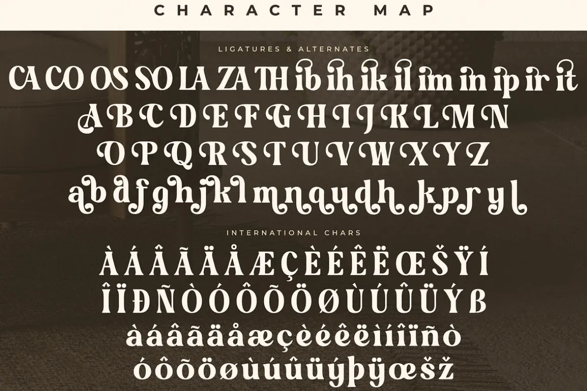 Golden Antique Retro Serif Font