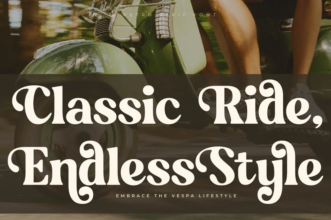 Golden Antique Retro Serif Font