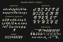 Golden Varsity a College Duo Font