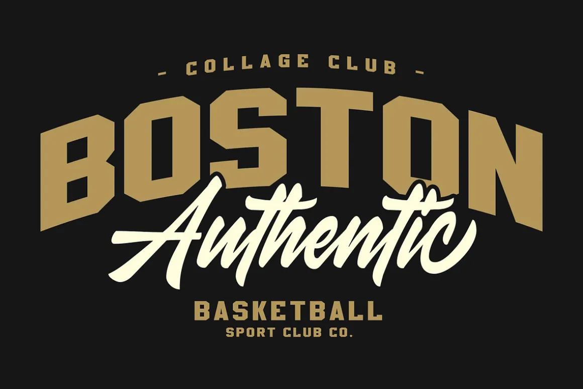 Golden Varsity a College Duo Font