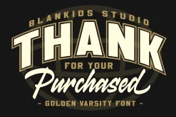 Golden Varsity a College Duo Font