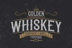 Golden Whiskey typeface