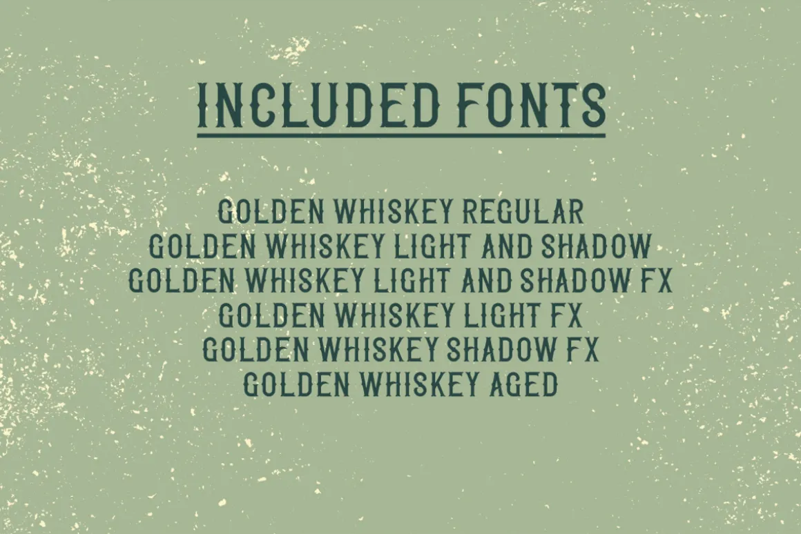 Golden Whiskey typeface