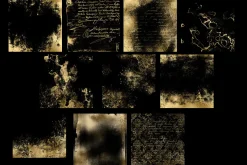 Gold Grunge Overlays