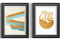 Gold Paint Brushes for Illustrator