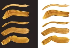 Gold Paint Brushes for Illustrator
