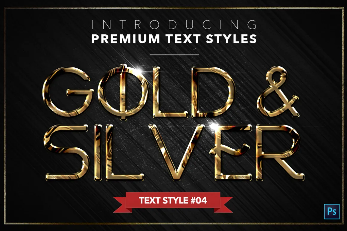 Gold & Silver #5 - 15 Text Styles