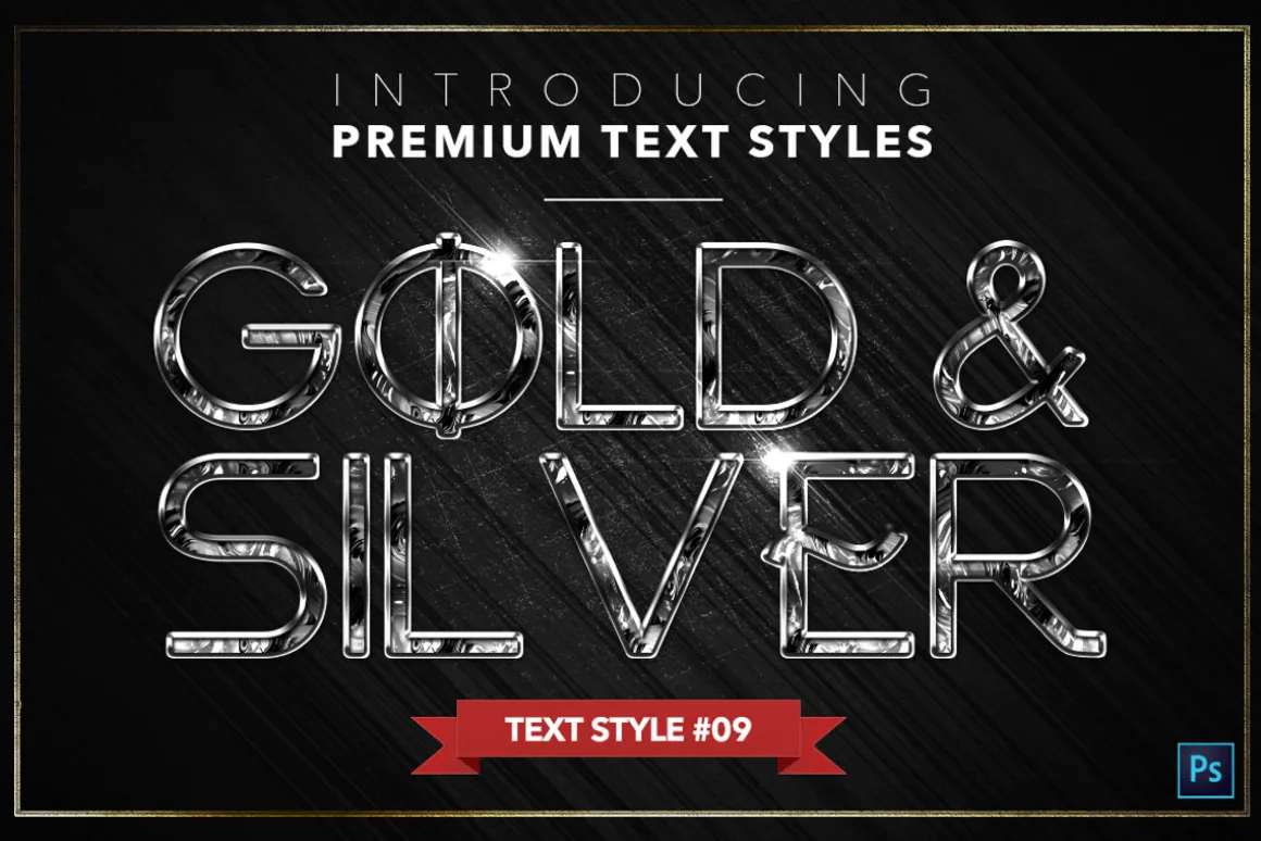Gold & Silver #5 - 15 Text Styles