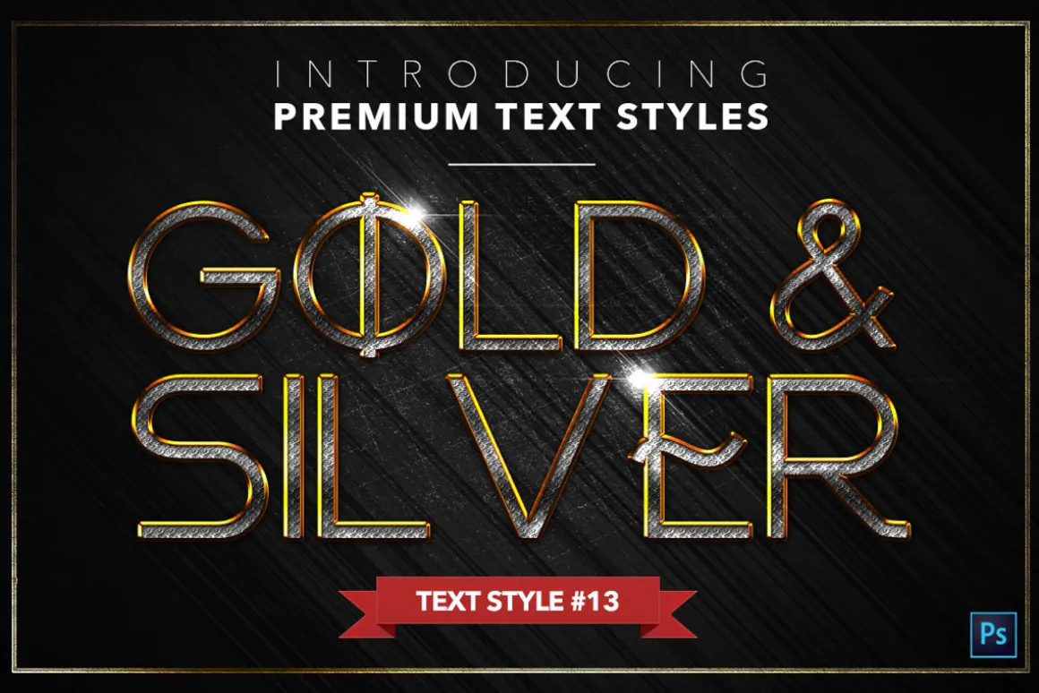 Gold & Silver #5 - 15 Text Styles
